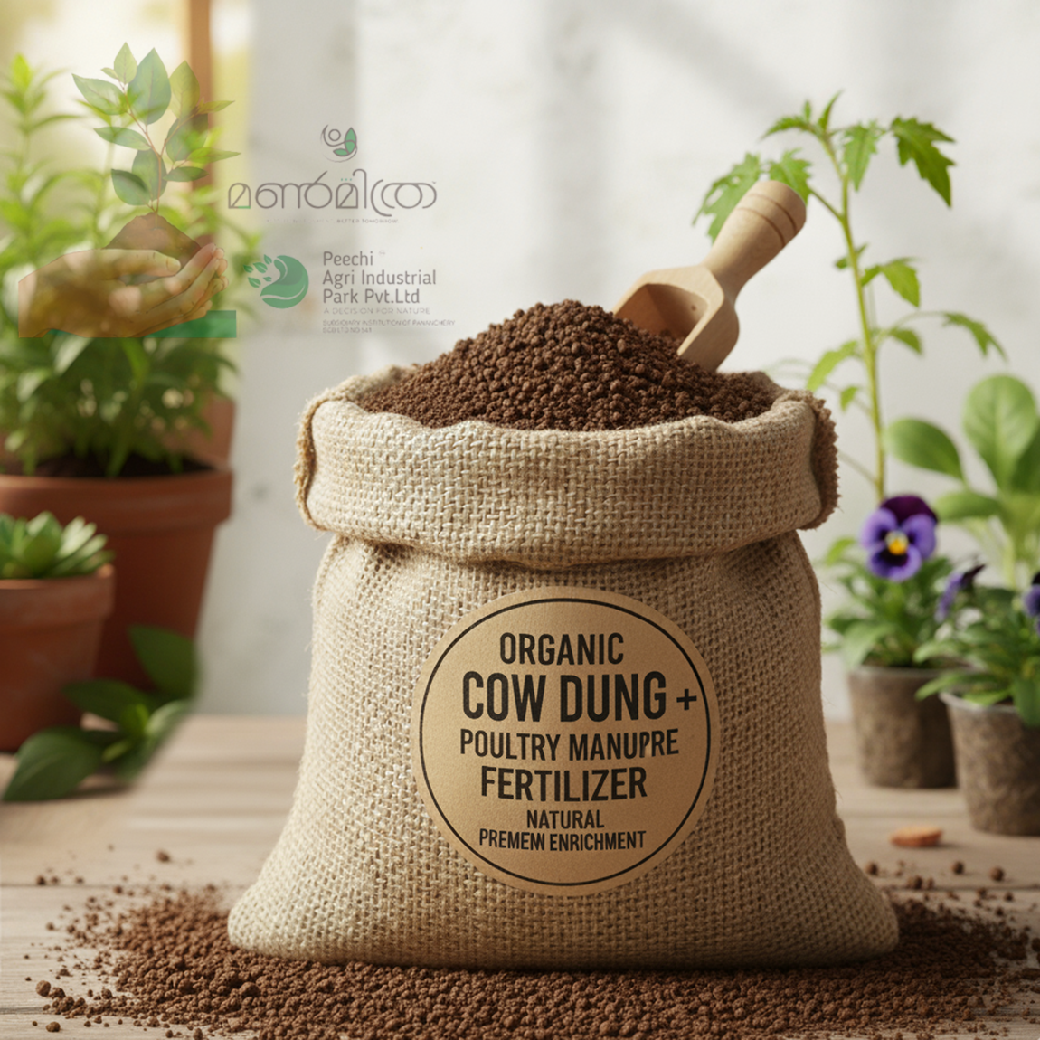Cow Dung+Poultry manure+compost